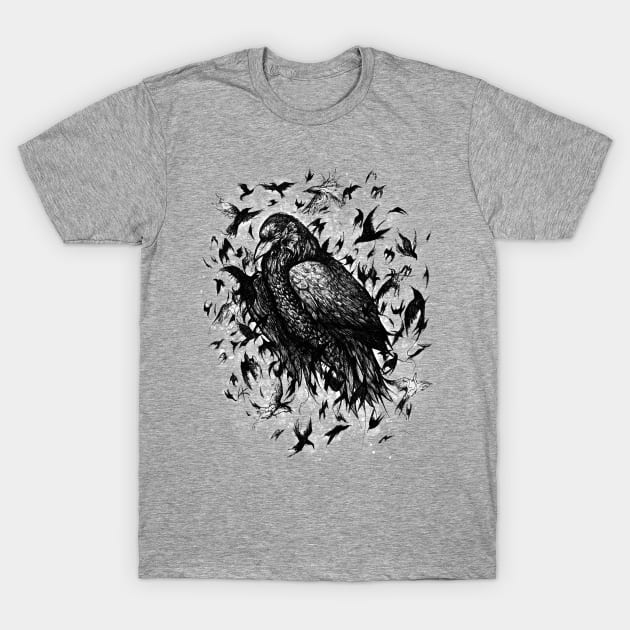 Crow T-Shirt by kryokyma